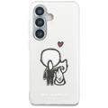 Karl Lagerfeld case IML Karl&Choupette MagSafe for Samsung Galaxy S26 transparent