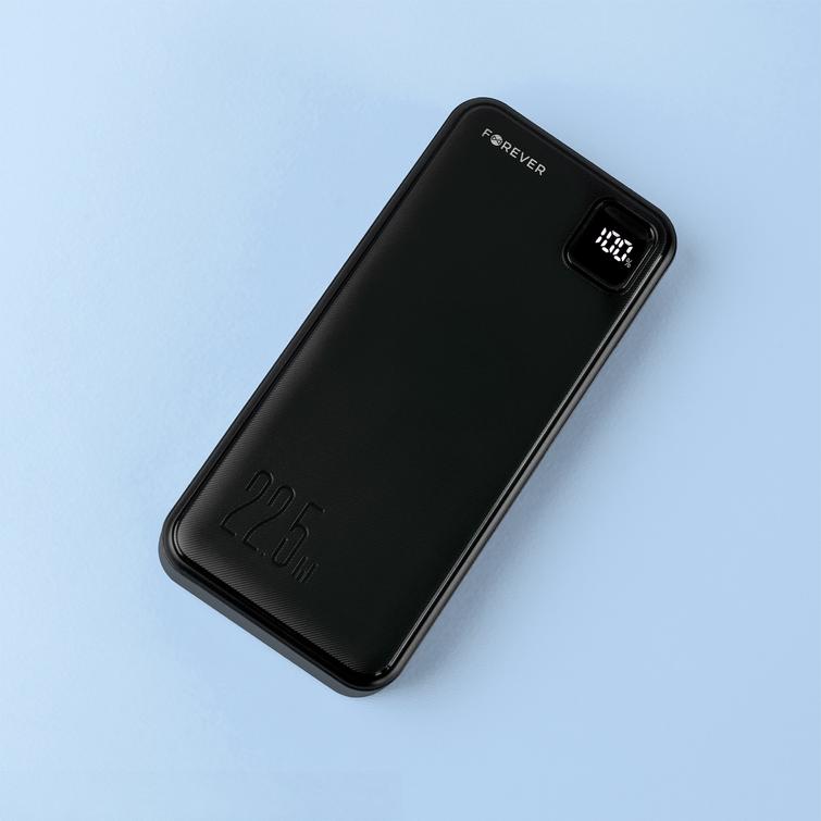 Forever TB-300L PD QC varavirtal&auml;hde 22,5W 20000 mAh musta