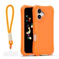 Safepop case with strap for iPhone 16 6,1" orange