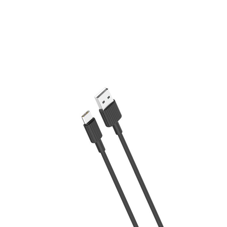 XO-kaapeli NB156 USB - USB-C 1,0 m 2,4A musta