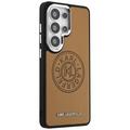 Karl Lagerfeld case Perforated KL MagSafe for Samsung Galaxy S26 Ultra brown