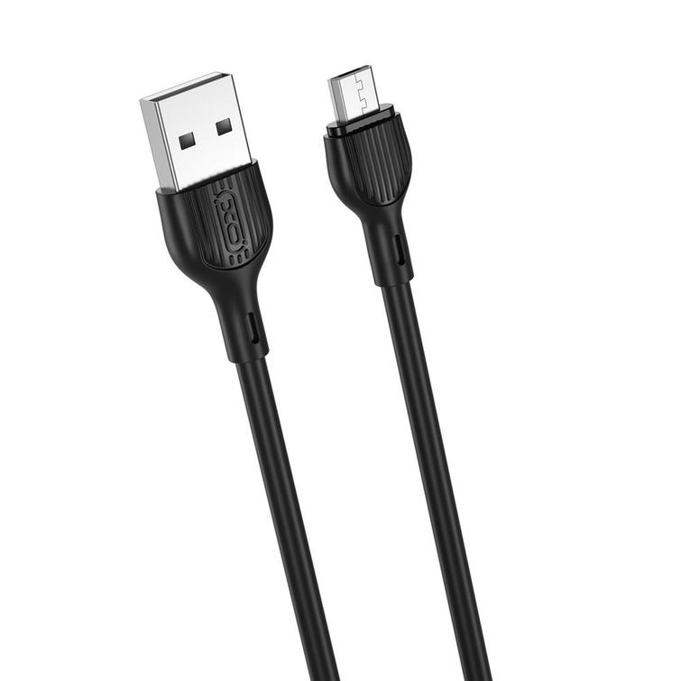 XO-kaapeli NB200 USB - microUSB 1,0m 2.1A musta