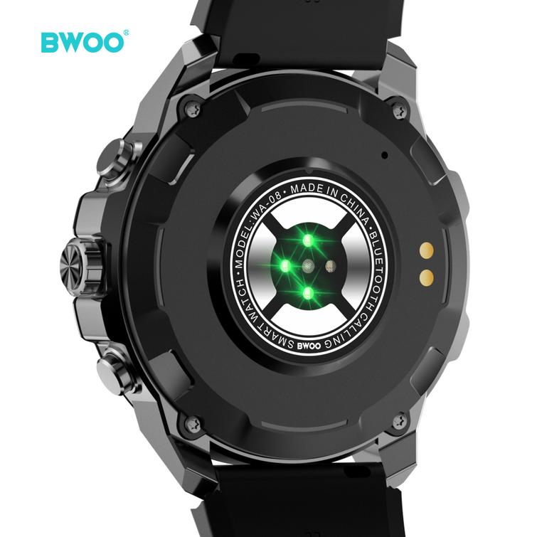 BWOO-älykello WA-08 1,43” AMOLED musta