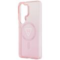 Guess case IML Gradient Triangle MagSafe for Samsung Galaxy S26 Ultra pink