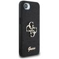 Guess HC Fixed Glitter Big 4G -suojakuori iPhone 16e:lle, musta