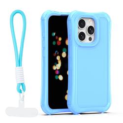 Safepop case with strap for iPhone 15 Pro 6,1" blue