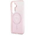 Guess case IML Gradient Triangle MagSafe for Samsung Galaxy S26 pink