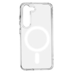 Iskunkest&auml;v&auml; 1,5 mm:n magneettikotelo Samsung Galaxy S23:lle, l&auml;pin&auml;kyv&auml;, isolla rei&auml;ll&auml;