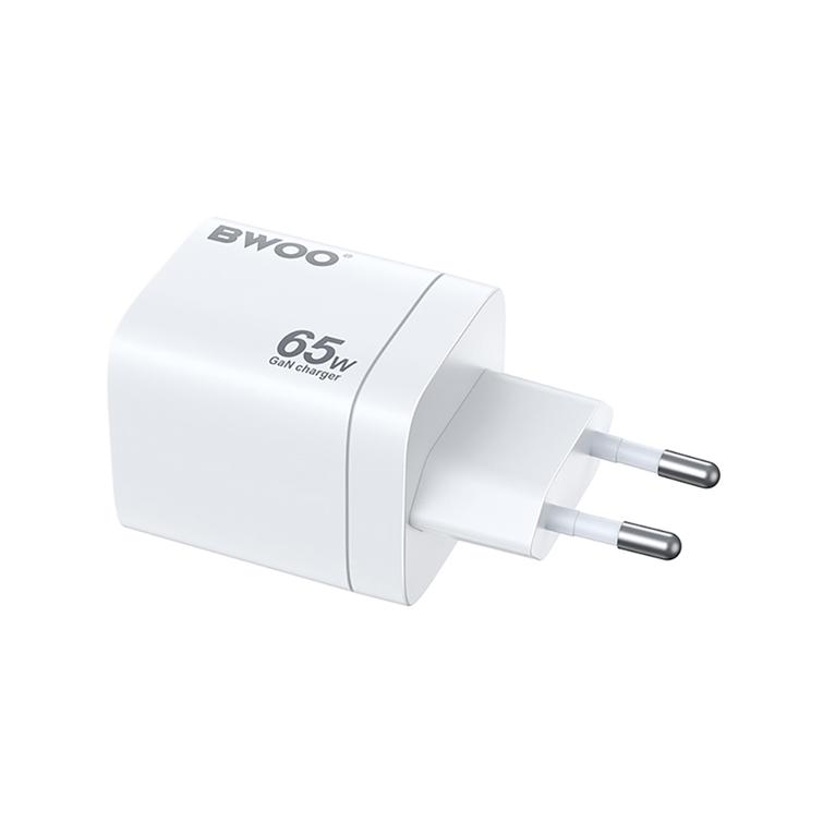 BWOO CDA147PD wall charger 65W 2x USB-C port + USB-A white