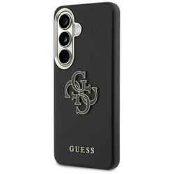 Guess case Grained Big 4G Metal Logo for Samsung Galaxy S26 black