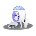 XO projector LED CF38 star and galaxy with Bluetooth speaker white