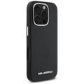 Karl Lagerfeld Hardcase MagSafe FW Saffiano Metal Logo -suojakuori iPhone 16 Pro 6,3":lle, musta