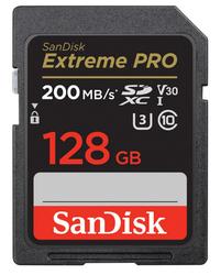 SanDisk 128GB Extreme Pro SDXC C10 V30 UHS-I U3 -muistikortti