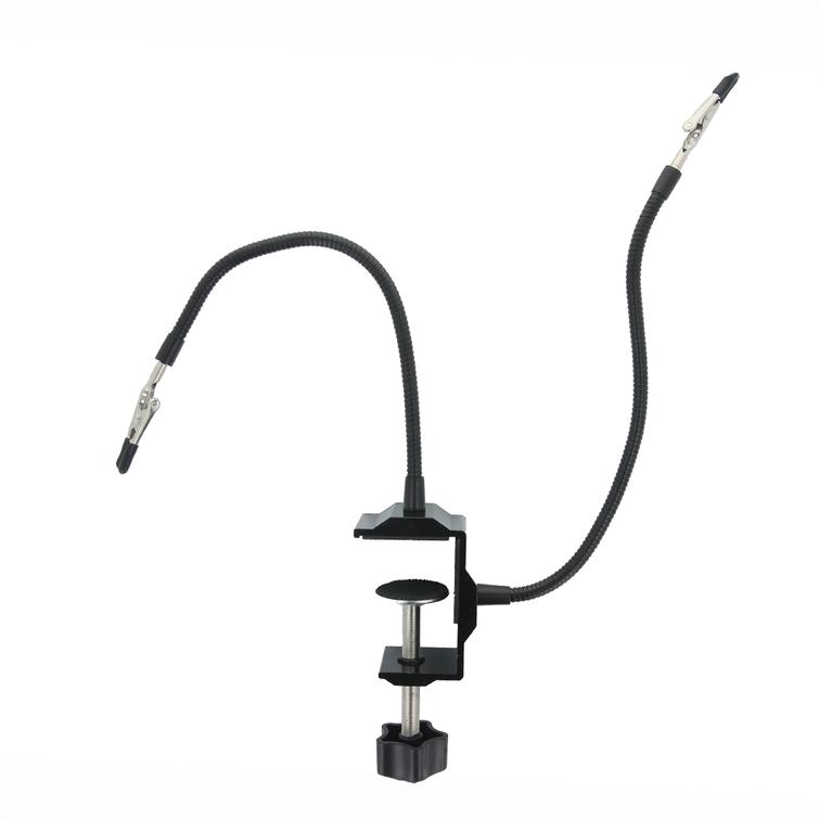 Juotospidike, kolmannen käden apu, kahdella kädellä