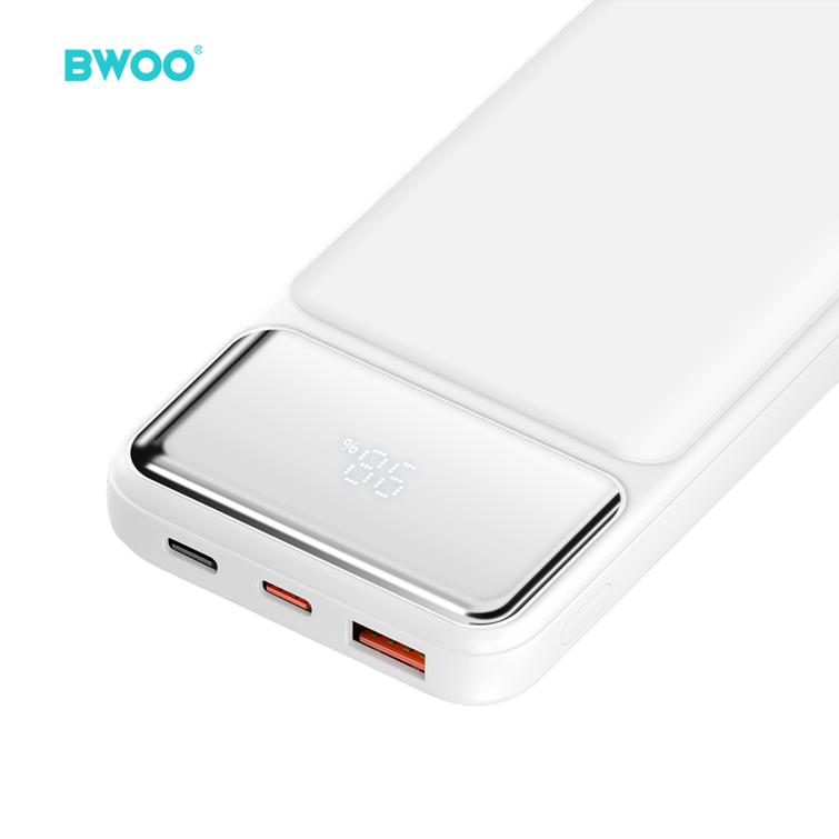 BWOO Ultraohut 22,5W 10000 mAh varavirtalähde, valkoinen