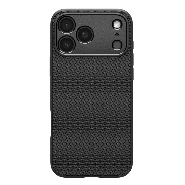 Spigen Liquid Air -suojakuori iPhone 17 Prolle, mattamusta