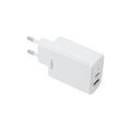 Maxlife MXTC-10-20AC PD QC laturi 1x USB-C 1x USB 20W valkoinen