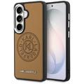 Karl Lagerfeld case Perforated KL MagSafe for Samsung Galaxy S26 brown