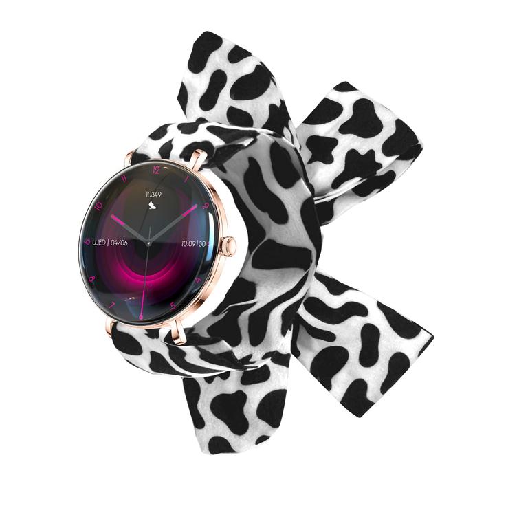 Forever Smartwatch Lucca SB-370 Ruusukulta - Täplikäs ranneke