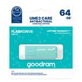 Goodram USB-muistitikku 64GB USB 3.0 UME3 Care vaaleanvihre&auml;