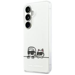 Karl Lagerfeld case IML Peekaboo Karl&Choupette MagSafe for Samsung Galaxy S26 transparent