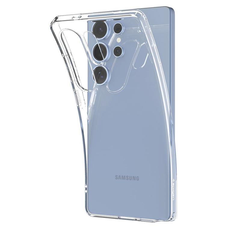 Spigen Liquid Crystal -suojakuori Samsung Galaxy S25 Ultralle Crystal Clear