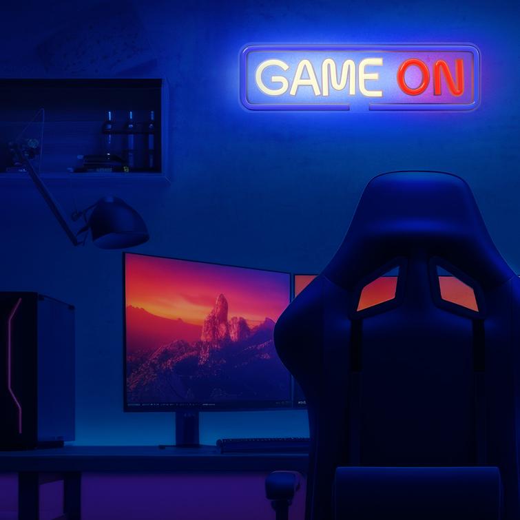 Neon PLEXI LED GAME ON monivärinen FPNE23 Forever Light