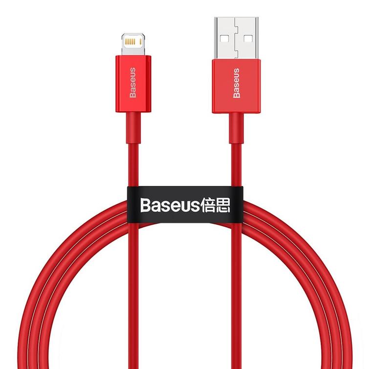 Baseus Superior USB - Lightning -kaapeli 1,0 m 2,4A punainen
