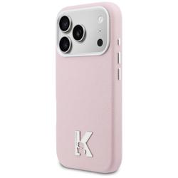 Karl Lagerfeld -suojakuori iPhone 17 Pro Max 6,9":lle, HC MAGSAFE PU FW W/ KHEAD LOGO PINK