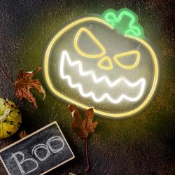 Neon PLEXI LED ANGRY PUMPKIN keltainen valkoinen FPNE14 Forever Light