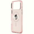 Karl Lagerfeld case for iPhone 17 Pro Max 6,9" IML Choupette Sketch Logo MagSafe pink