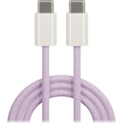 Maxlife MXUC-06 kaapeli USB-C - USB-C 1,0 m 20W violetti nailon