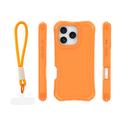 Safepop case with strap for iPhone 16 Pro 6,3" orange