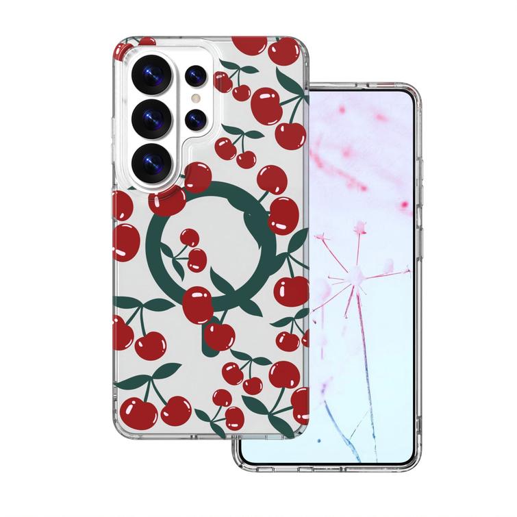 Cherry Mag case for Samsung Galaxy S26 Ultra transparent