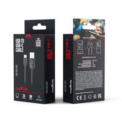 Maxlife USB-C-kaapeli 3,0 m 2A musta
