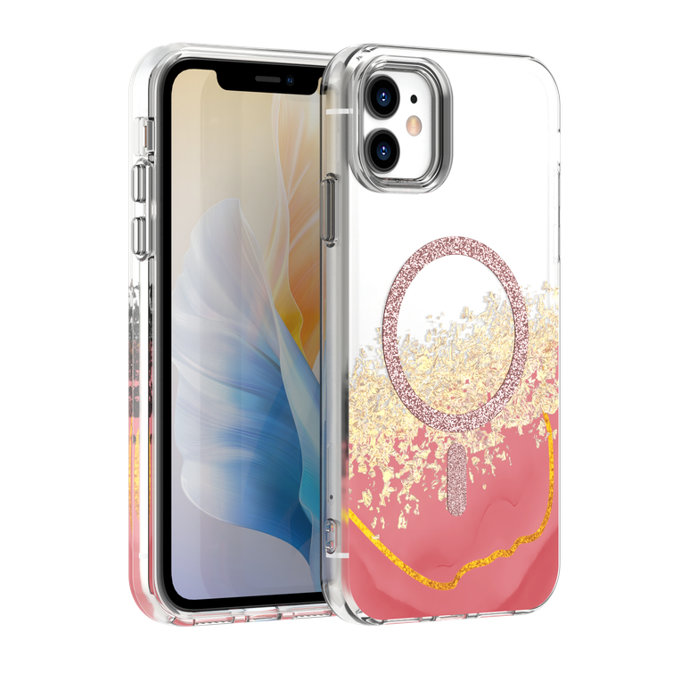 Epoxy Mag case for iPhone 11 pink