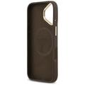 Guess 4G Logo Plate MagSafe case for iPhone 17 brown