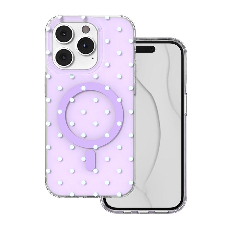 Bubble Dots Mag kuori iPhone 14 Pro 6,1" violetti