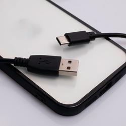 Maxlife-kaapeli USB - USB-C 1,0 m 2A musta