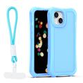Safepop case with strap for iPhone 13 6,1" blue