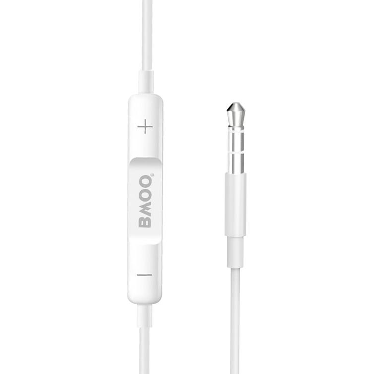 BWOO langalliset kuulokkeet 3,5 mm stereo valkoiset