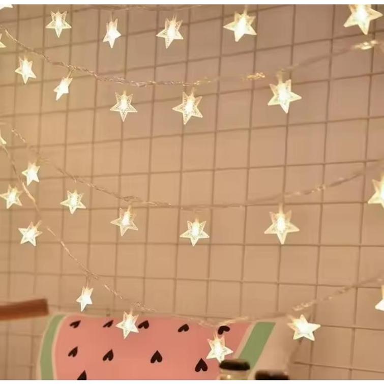 LED GARLAND 10M (80 LED LAMPS) USB STARS WARM WHITE