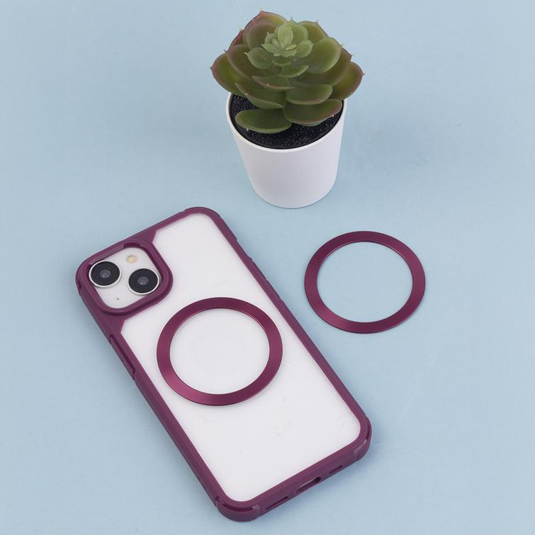 Metallirengas (2 kpl) violetti