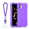Safepop case with strap for iPhone 11 purple
