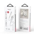 YESIDO SILICONE CABLE CA119 12W USB/LIGHTNING 1M 2,4A WHITE