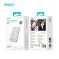 BWOO Ultra Slim Power Bank 20W 5000mAh with magnetic charging P79 light grey