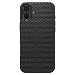 Spigen Liquid Air -suojakuori iPhone 16 6,1":lle mattamusta