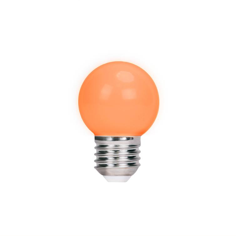 Forever Light LED Bulb E27 G45 2W 230v orange 5pcs