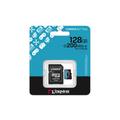 Kingston muistikortti 128GB microSDXC Canvas Go Plus Gen4 200MB/s A2 U3 V30 + adapteri