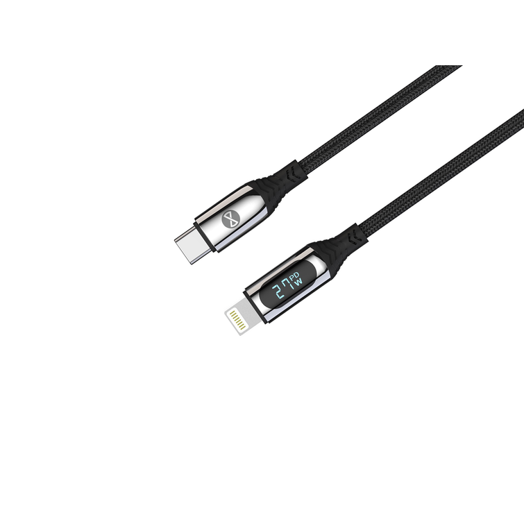 Forever LCD-kaapeli USB-C - Lightning 1,0 m 27W musta